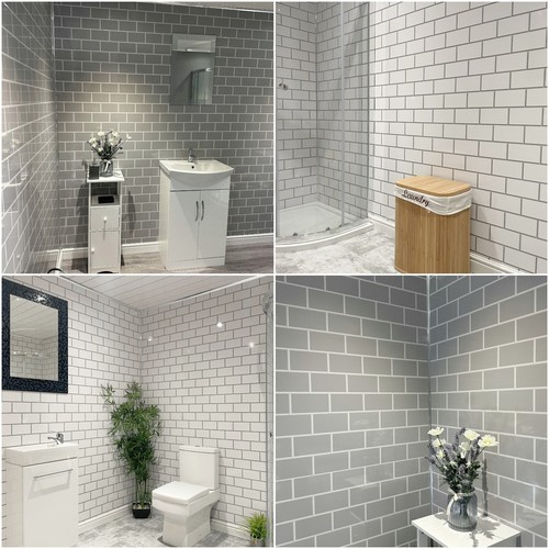 Metro tile effect - metro, bathroom