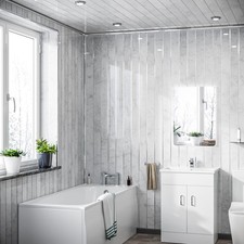 Grey Marble Silver Modern 2700