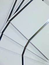 Gloss White & Chrome Strip 8mm