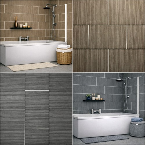 Tile effect shower wall - shower, panels