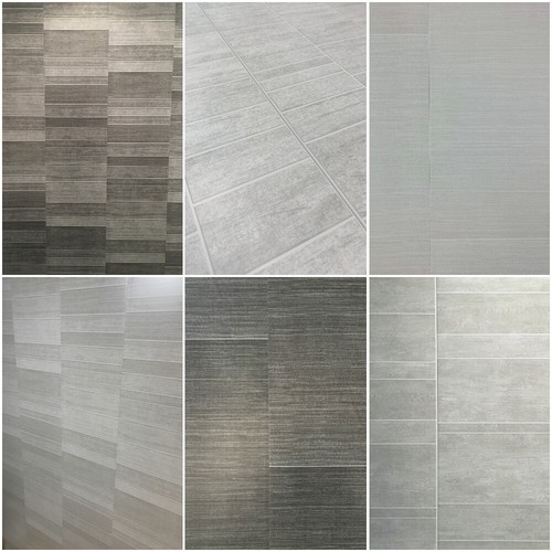 Grey tile effect shower - 10,