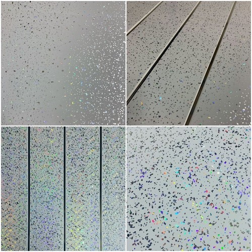 Grey white sparkle bathroom - or,