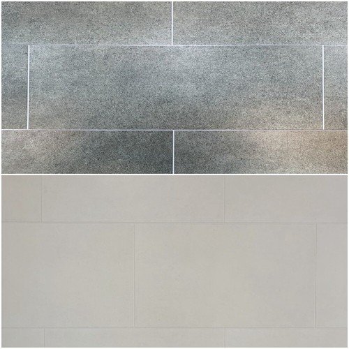 Grey bathroom cladding tile - grey,
